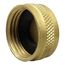 3/4" Female Hose Brass Garden Hose Cap with Washer (Lead Free)