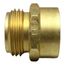 3/4" Male Hose x 3/4" FIP Brass Garden Hose Adapter (Lead Free)