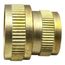 3/4" Female Swivel Hose x 1/2" FIP Brass Garden Hose Adapter (Lead Free)