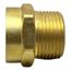 3/4" Female Hose x 3/4" MIP Brass Garden Hose Adapter (Lead Free)