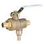 3/4" LFBRVM1 PEX x PEX x PEX Combination Ball Valve and Relief Valve, 125 PSI (Lead Free)