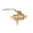 3/4" LFBRVM1 PEX x PEX x PEX Combination Ball Valve and Relief Valve, 125 PSI (Lead Free)