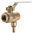 3/4" LFBRVM1 Threaded x Threaded x Barb Combination Ball Valve and Relief Valve, 125 PSI (Lead Free)