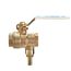 3/4" LFBRVM1 Threaded x Threaded x Barb Combination Ball Valve and Relief Valve, 125 PSI (Lead Free)