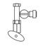 PWDWLCV2 2-Stage LCV Under Counter System Adapter Valve 