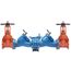 4" LF909-OSY-FS Cast Iron Reduced Pressure Zone Backflow Preventer Assembly, OSY Shutoff, w/ Backflow Flood Sensor