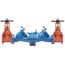 6" LF909-DOSY-FS Cast Iron Reduced Pressure Zone Backflow Preventer Assembly, Domestic OSY Shutoff, w/ Backflow Flood Sensor