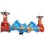 4" 909RPDA-DOSY-CFM-FS Cast Iron Reduced Pressure Detector Backflow Preventer Assembly, Domestic OSY Shutoff, w/ Backflow Flood Sensor