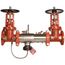 4" 909RPDA-OSY-CFM-FS Cast Iron Reduced Pressure Detector Backflow Preventer Assembly, OSY Shutoff, w/ Backflow Flood Sensor