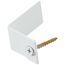 Wall Bracket for Baseboard (Includes Screws) - White