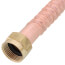 7/8" OD Copper Corrugated Hose Water Heater Connector w/ 3/4" FIP x 3/4" Nom. Male/Female Sweat (12" Length)