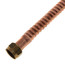 7/8" OD Copper Corrugated Hose WH Connector w/ 3/4" FIP x 3/4" Nom. M/F Sweat End Fittings (18" Length)