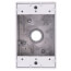 Single Gang 1/2" 3 Holes Weather Proof Box (White)