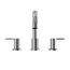 TBS01201U#CP LB Two Handle Deck Mount Roman Tub Filler Trim (Polished Chrome)