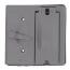 Double Gang 5-in-1 Combo Toggle/Switch Cover (Gray)