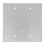 Double Gang Weatherproof Blank Cover w/ Gasket (Gray)