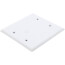 Double Gang Weatherproof Blank Cover w/ Gasket (White)