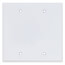 Double Gang Weatherproof Blank Cover w/ Gasket (White)
