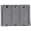 Triple Gang 125-in-1 Vertical Multi-Use Cover (Gray)