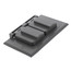Single Gang Duplex Horizontal Weather Proof Cover (Gray)