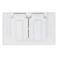 Single Gang Duplex Horizontal Weather Proof Cover (White)