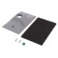 Single Gang Weatherproof Rectangle Cover, 1/2" KO (Gray)