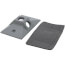 Single Gang Weatherproof Rectangle Cover, 3 Holes, 1/2" KO (Gray)