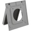 Double Gang Weatherproof 20/50A Power Outlet Cover, 2-1/8" Dia. Hole (Gray)