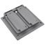 Double Gang Weatherproof Duplex/GFCI Cover (Gray)
