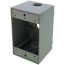 Single Gang 1/2" 3 Holes Deep Weather Proof Box (Gray)