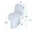 MS854114SLR#01 Ultramax 1-Piece Elongated 1.6 GPF Ada Compliant Toilet w/ Right Hand Trip Lever (Cotton White)