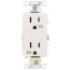 Decora Plus Weather Resistant Duplex Receptacle - White (15A, 125V, 2P)