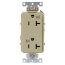 Decora Plus Weather Resistant Duplex Receptacle - Ivory (20A, 125V, 2P)