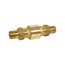 1" MIP Forged DZR Brass In-Line Spring Loaded Check Valve w/ Dual Union Ends (Lead Free)