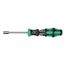 Wera Kraftform Kompakt 27 RA 2 Ratcheting Multi-Bit Screwdriver, 1/4" Hex Drive with 6 Bits