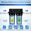 2-Stage Whole House Water Filtration System w/ Sediment CTO Filter & KDF  Plus GAC Carbon Filter