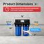 2-Stage Whole House Water Filtration System w/ Sediment CTO Filter & KDF  Plus GAC Carbon Filter