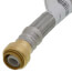 3/4" Push Fit x 3/4" Push Fit Coupling Hose, Lead Free (18" Length)