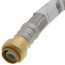 3/4" Push Fit x 1" FIP Water Softener Hose, Lead Free (24" Length)