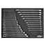 31-Piece Combination Wrench Tray Set - SAE & Metric