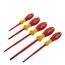 5-Piece Insulated SoftFinish Slotted/Phillips/Square Screwdriver Set