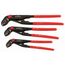 3-Piece Classic Grip V-Jaw Tongue & Groove Pliers Set