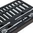 27-Piece, 1/4" Drive Standard & Deep Socket Tray Set - Metric