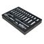 25-Piece, 1/4" Drive Standard & Deep Socket Tray Set - SAE