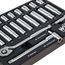 25-Piece, 1/4" Drive Standard & Deep Socket Tray Set - SAE