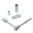25-Piece, 1/4" Drive Standard & Deep Socket Tray Set - SAE