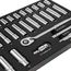 29-Piece, 1/2" Drive Standard and Deep Socket Tray Set - Metric