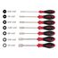 7-Piece SoftFinish Nut Driver Set, 3/16" to 1/2" Inch, Solid Shaft, 34193