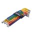 13-Piece Ball End Color Coded Hex L-Key Set - Inch