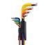 13-Piece Ball End Color Coded Hex L-Key Set - Inch